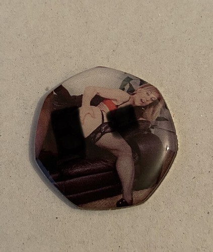 Enamelled coin naughty women - enamelled,
