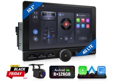 2DIN 8+128 Android 10.1in Head Units Navigation Wireless CarPlay Android Auto 4G