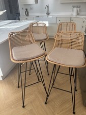 4 Rattan Bar stools  (Brand new - unused £50 each) 