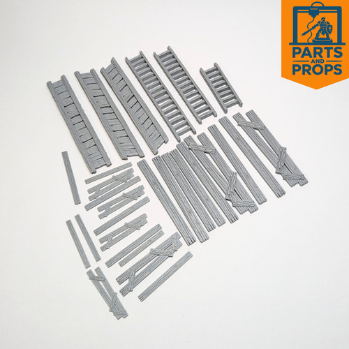 Ladders walkways wooden planks - ladders,