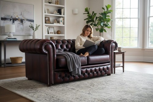 Sofa couch living room red - couch, in