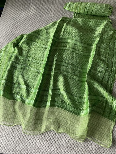 Vintage green saree - saree, pure
