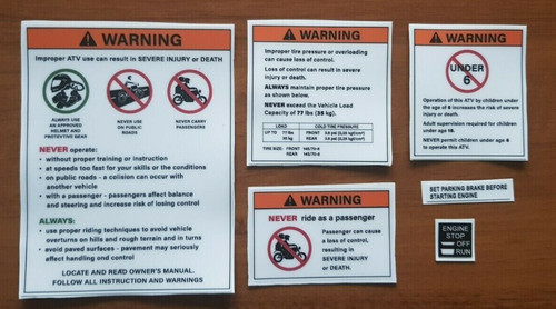 Suzuki lt50 quad bike decals - quad,