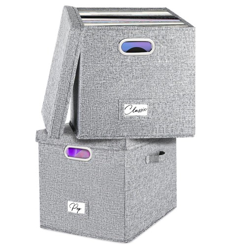 Vinyl record storage box set - vinyl,