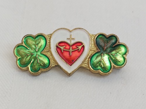 Vintage enamel metal - metal, badge