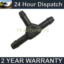 UNIVERSAL WINDSCREEN WASHER SCREENWASH 3 WAY T-PIECE PIPE CONNECTOR 4MM WWY18