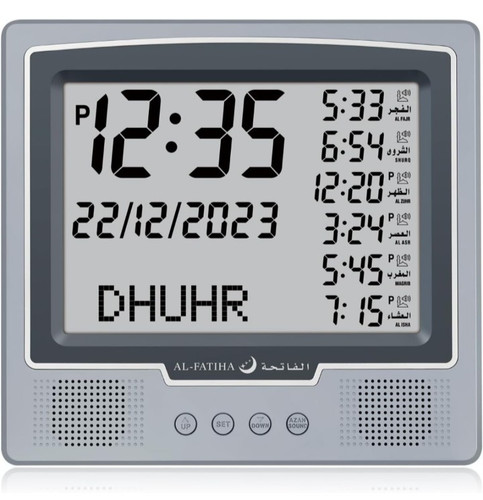Azan alarm table - azan,