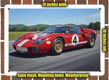 Metal Sign - 1966 Ford GT40 2