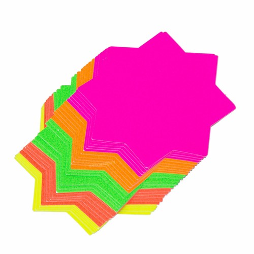 Neon fluorescent stars - 60,