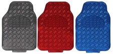Car mat Heavy Duty Universal Titan Metallic Look Floor Mat Set Van Car Mats