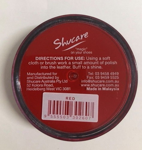 Red shoe polish - polish, restore