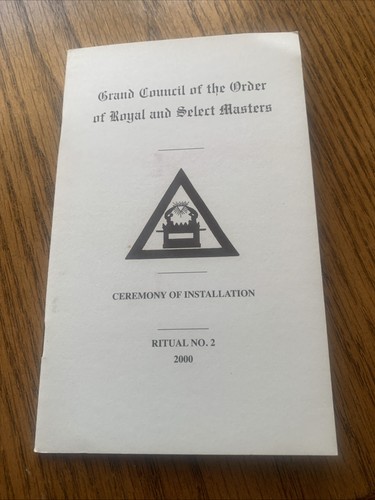 Masonic ritual book - masonic, and