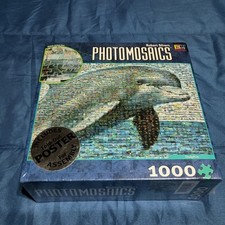 Robert Silvers PHOTOMOSAICS Dolphin Jigsaw Puzzle 1026 Piece Buffalo Games NEW