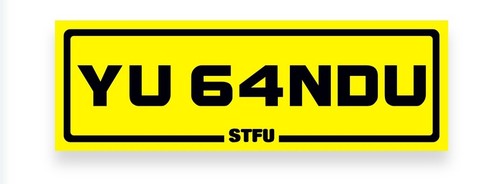Funny rude private reg - rude, number