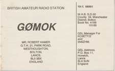 Amateur Radio QSL Card G0MOK