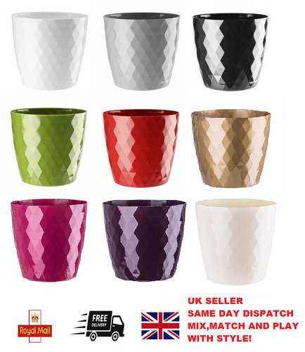 Flowerpot round plastic plant - flowerpot,