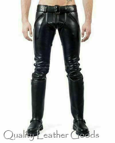 Mens breeches leather leder - leather,
