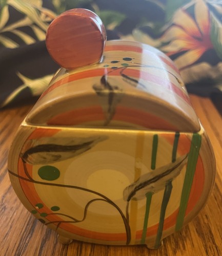 Clarice cliff preserve pot - clarice,