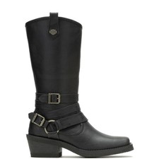 Harley-Davidson Dalis 11" D87264 Womens Gray Leather Casual Dress Boots