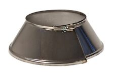 Stove Pipe Rosette with Clip / Tube Collar Flue Liner Rain Cover