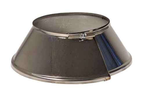 Stove pipe rosette - pipe, clip