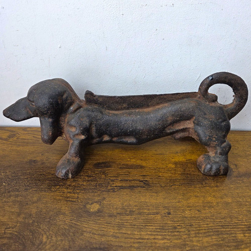 Vintage cast iron daschund - vintage, dog