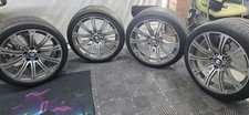 GENUINE BMW 19” 220M M3 E9X DIAMOND CUT ALLOY WHEELS + MICHELIN TYRES SET