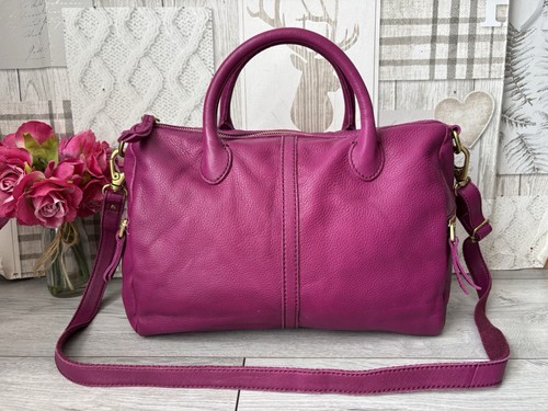 Fossil erin leather satchel - fossil,