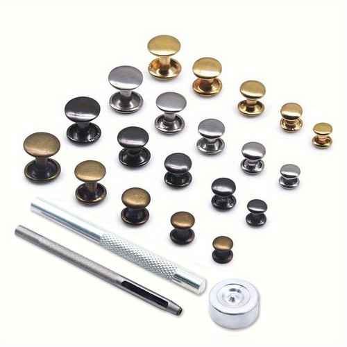 Double cap rivets hand - cap,