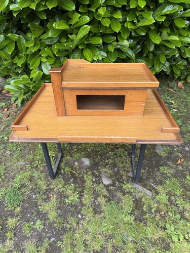 Vintage wooden toy garage - toy,