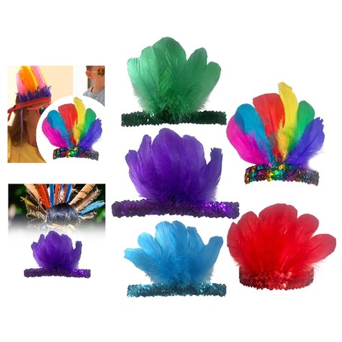 Feather headband costume - feather,