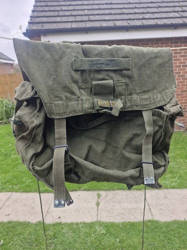Vintage military army rucksack - vintage,