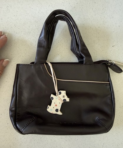 Radley brown leather mini grab - leather,