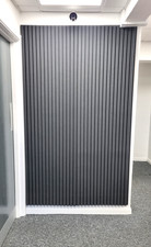 Pro-coustix Urban Large Format Slat Wall Acoustic Foam Sheets 2100x610 Mid Grey