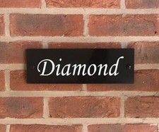 Customised stable door horse name plaque sign plate 12"x3"