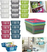 Plastic Pack Of 10 Handy Baskets School Office Kitchen Pharmacy Storage Basket