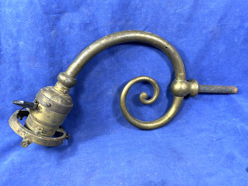 1900 brass wall fixture - c.1900,