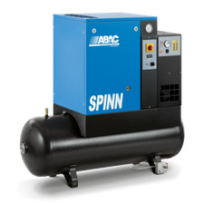 NEW ABAC SPINN Receiver Mounted  rotary screw compressor + Built in Dryer 7.5kw