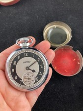Vintage Iingersoll Ltd London Triumph pocket Watch Made in Gt Britain A/F