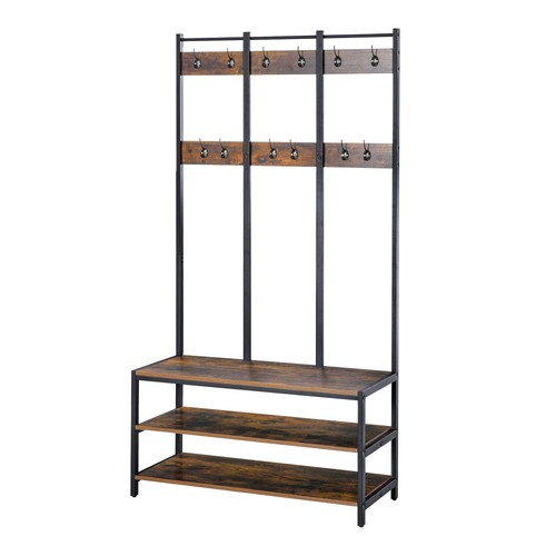 Homcom coat rack stand hall - coat,