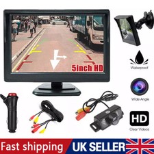 Car Rear View Reversing Camera Kit HD Monitor Parking Night Vision Van Bus Truck