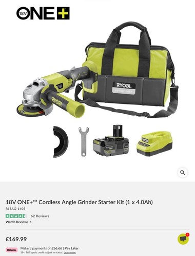 Ryobi r18ag 140s 18v - ryobi, r18ag-140s