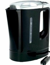 0.8 Litre Car Van Fast Boil Water Electric Travel Kettle Black 170W 12V Volt New