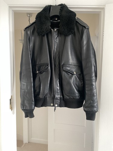 Schott leather black jacket