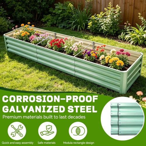 Metal raised vegetable planter - metal,