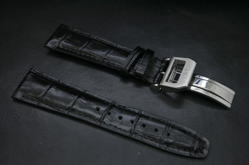 20mm for iwc black leather - iwc,