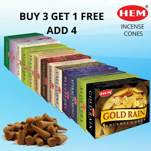 Hem incense cones joss - cones, cone