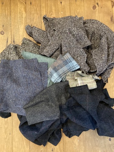 Wool tweed scraps - tweed, 1
