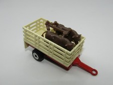 Matchbox Superfast No 71 Cattle Truck Trailer Red & Cream Mint UB