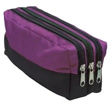 Purple Triple Pocket Zip